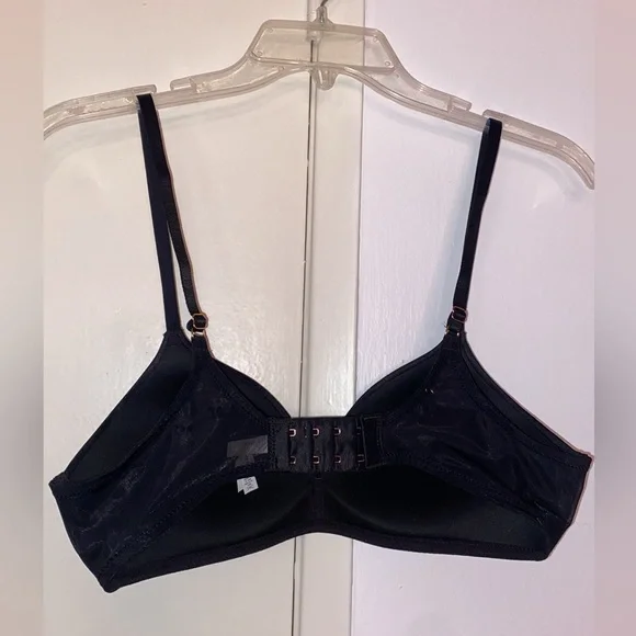 NWOT - LE MYSTERE Sheer Seduction Wireless Bra In BLACK (5325) 34C - Picture 8 of 10